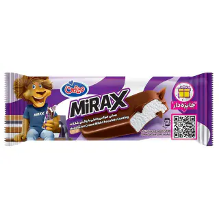 بستنی وانیلی با روکش شکلات میرکس میهن 60 گرمی