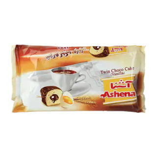 شوکو کیک وانیلی دوقلو 85گرمی آشنا