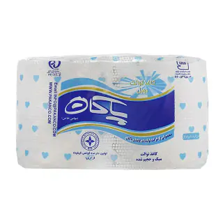 دستمال توالت پاکان طرح برفی و موج بسته 2 عددی