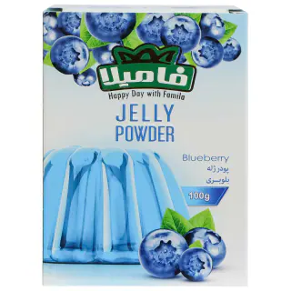 پودر ژله بلوبری فامیلا 100 گرمی بسته 2 عددی