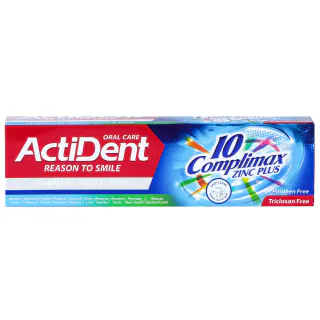 خمیر دندان اکتیدنت مدل Complimax 10 وزن 130 گرمی