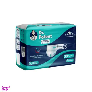 پوشک شورتی بزرگسال دکتر پوتنت مدل اولترا کامفورت سایز XL بسته 30 عددی