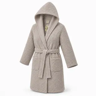 حوله پالتویی ساپتاپ مدل COTTON سایز 135×125 مناسب برای قد 150 تا 195سانتی‌متر