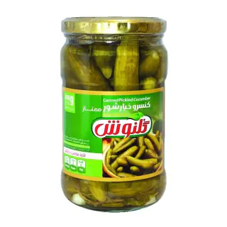 خیارشور شیشه ای گلنوش 650 گرمی