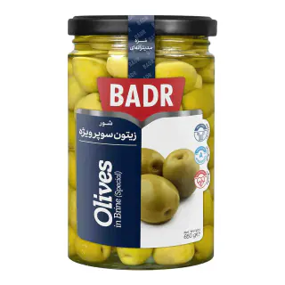 زیتون با هسته 650 گرمی بدر