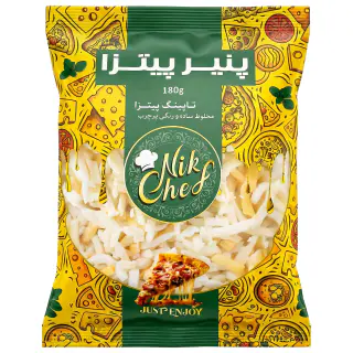 تاپینگ پیتزا رنده شده نیک شف 180 گرمی