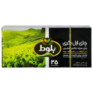 چای سیاه کیسه ای برگاموت معطر بلوط 2 گرمی بسته 25 عددی