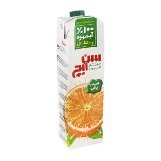 آب پرتقال100درصد پالپ دار1 لیتری سن ایچ