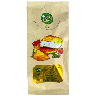 شنیسل مرغ سوخاری 70% گوشت نیک شف 400 گرمی