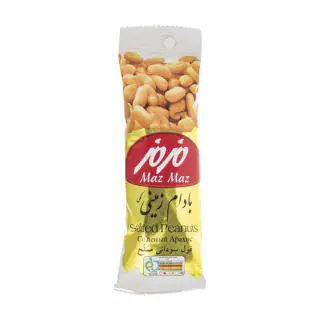 بادام زمینی نمکی 70 گرمی مزمز
