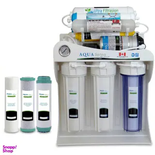 دستگاه تصفیه کننده آب آکوآ اسپرینگ مدل UF - SF3600 به همراه فیلتر تصفیه کننده آب مجموعه 3 عددی