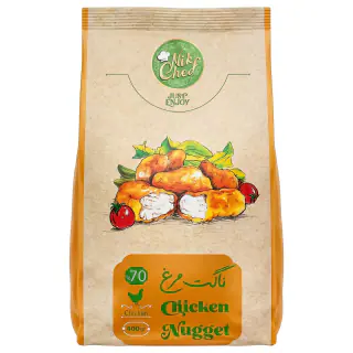 ناگت مرغ 70% نیک شف 400 گرمی