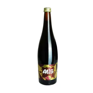 آبمیوه گازدار شیشه انگور قرمز 750 میلی لیتری عالیس