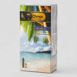 کاندوم کلایمکس مدل Tropical 11بسته 12 عددی