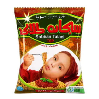 سویا پروتئین بافت دار ریز سبحان طلایی 250 گرمی
