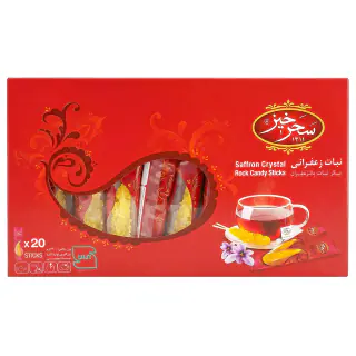 نبات زعفرانی پانیذ سحرخیز بسته 20 عددی