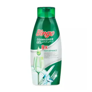 ژل ماشین ظرفشویی بینگو مدل 8x حجم 900 میلی لیتر