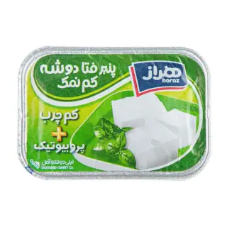 پنیر پروبیوتیک کم چرب و کم نمک فتا دوشه هراز 300 گرمی
