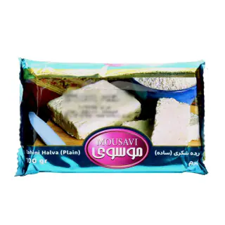حلوا ارده شکری ساده موسوی (100 گرم)