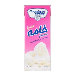 خامه نیم چرب 30% چربی پگاه 200 گرمی